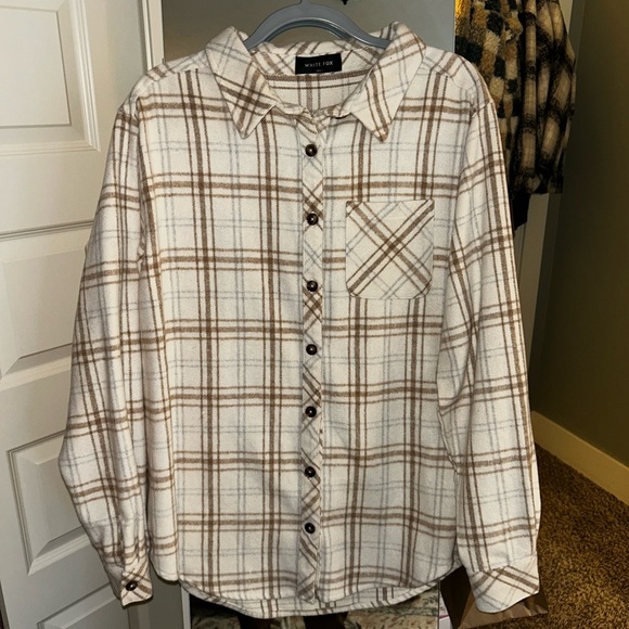 🍂White fox boutique fall flannel - Picture 5 of 7